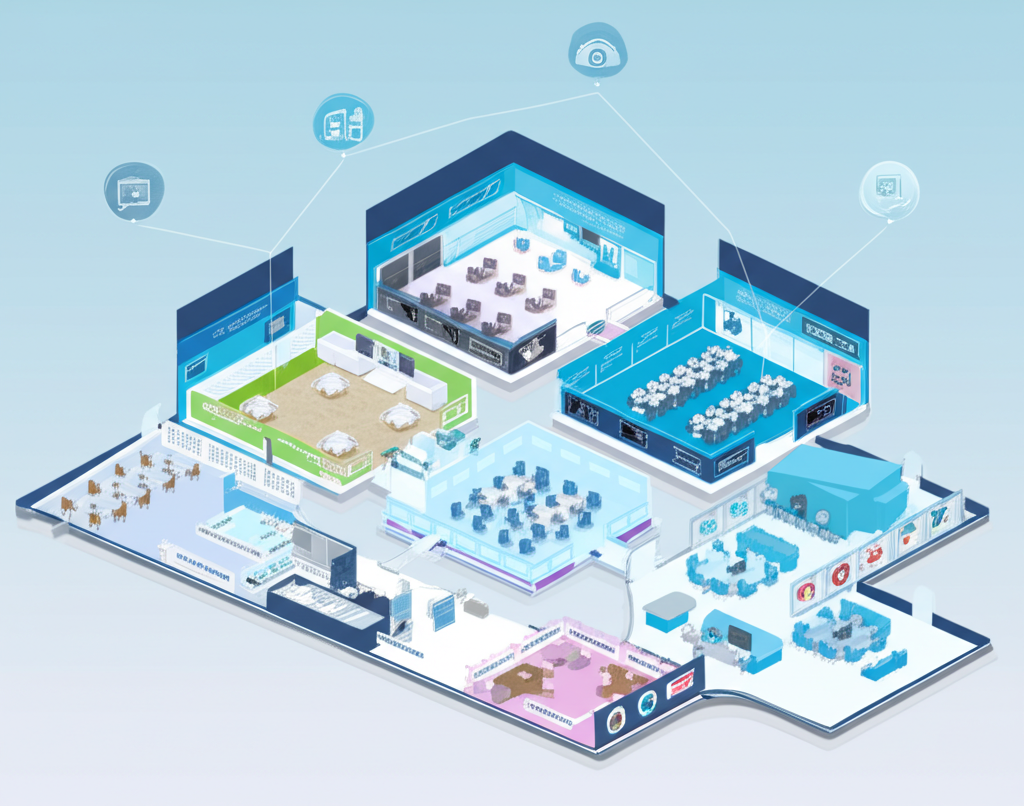 Virtual venue map